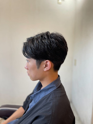 MEN'SHAIRアッシュブラックベリーショートダークアッシ