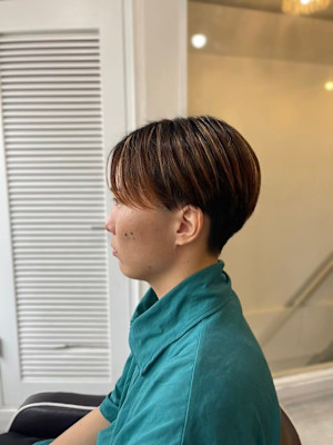MEN’S HARE ダークアッシュカルマパーマ