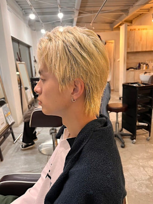 MEN'SHAIRアッシュブラックベリーショートダークアッシ