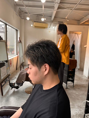 MEN'SHAIRダークアッシュニュアンスパーマ韓国マッシュ