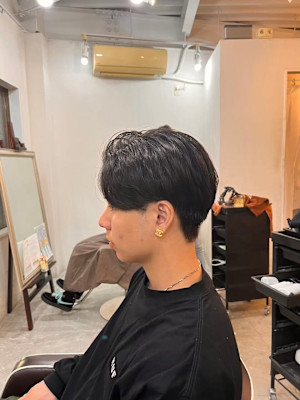 MEN'SHAIRアッシュブラックベリーショートダークアッシ
