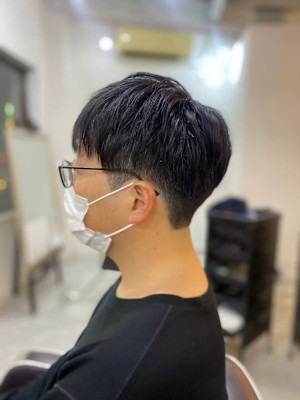 MEN'SHAIRアッシュブラックベリーショートダークアッシ