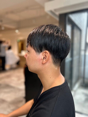 MEN’S HARE アッシュブラックカルマパーマ