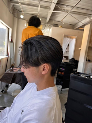MEN'SHAIRアッシュブラックベリーショートダークアッシ