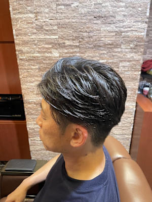 銀座 理容室 ツーブロナチュラルスタイル