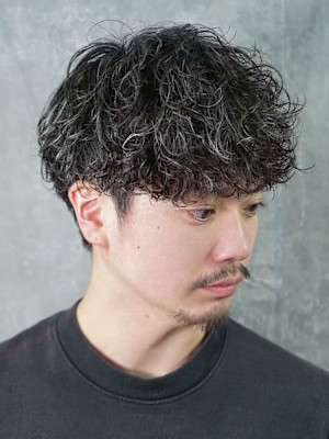 王道スパイラルパーマ