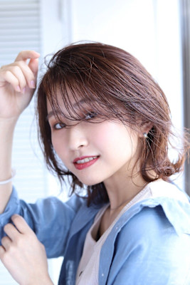 大人可愛い20代30代40代◎似合わせカットイメチェン流しバ