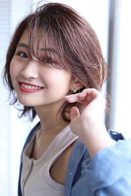 大人可愛い20代30代40代◎似合わせカットイメチェン流しバ