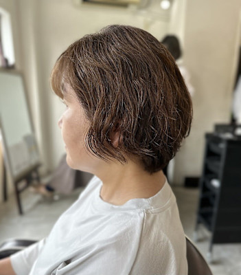 大人可愛いイメチェン似合わせカットフルバング