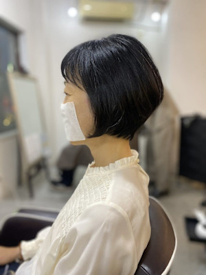 大人可愛い◎イメチェン似合わせカットフルバングハッシュカット