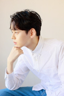 MEN’S HAIR カルマパーマアッシュブラックウルフパー