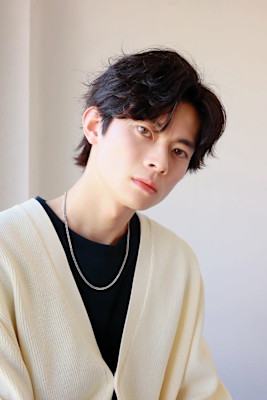 MEN’S HAIR マッシュパーマアッシュブラックカルマパ