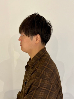 MEN’S HAREマッシュパーマアッシュブラック