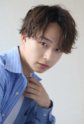 MEN'S HAIRマッシュパーマハイライト束感ショート