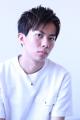MEN'S HAIR アッシュブラック束感ショート