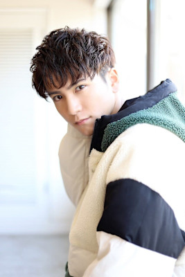 MEN'S HAIRマッシュパーマのアッシュブラック