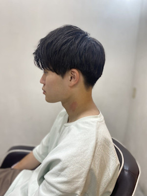 MEN'S HAIRアッシュブラック束感ショート