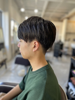 MEN’SHAIR刈り上げマッシュアッシュブラック