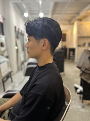 MEN'S HAIRカルマパーマアッシュブラック