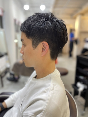 MEN’SHAIR刈り上げベリーショートアッシュブラック