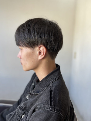 MEN’SHAIR刈り上げマッシュアッシュブラック