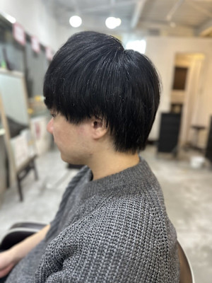 MEN'SHAIR アッシュブラック ウルフ