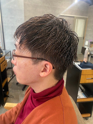 MEN’S HARE マッシュパーマアッシュブラック