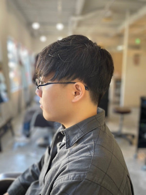 MEN’S HARE マッシュパーマアッシュブラック