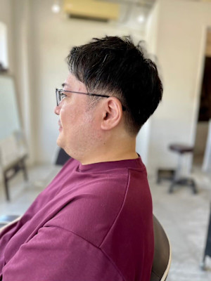MEN’S HAIR カルマパーマダークアッシュベリーショー