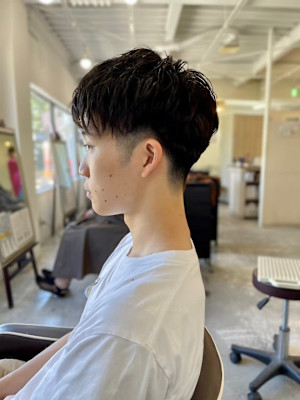 MEN’S HARE アッシュブラックベリーショート