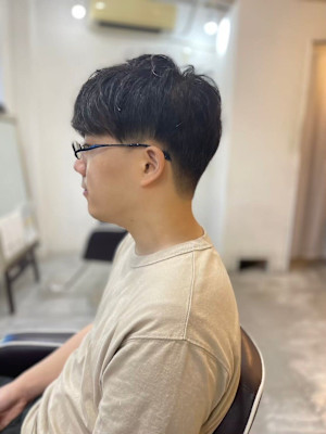 MEN’S HARE アッシュブラックベリーショート