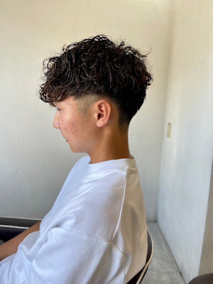 MEN'SHAIRアッシュブラックベリーショートダークアッシ
