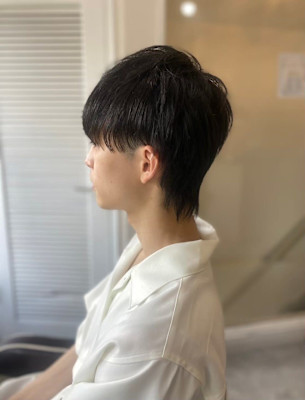 MEN'SHAIRアッシュブラックベリーショートダークアッシ