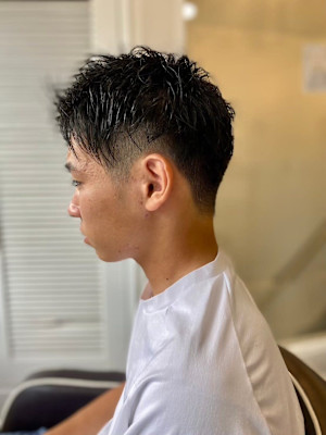 MEN’S HARE アッシュブラックベリーショート