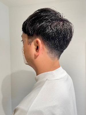 MEN'SHAIRアッシュブラックベリーショートダークアッシ