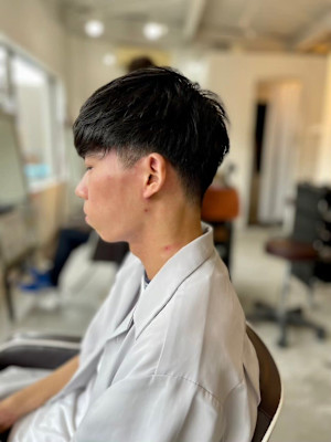 MEN'SHAIRアッシュブラックベリーショートダークアッシ