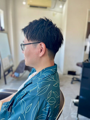 MEN'SHAIRアッシュブラックベリーショートダークアッシ