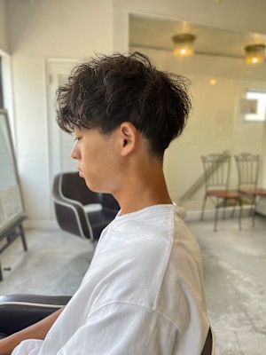 MEN'SHAIRアッシュブラックベリーショートダークアッシ