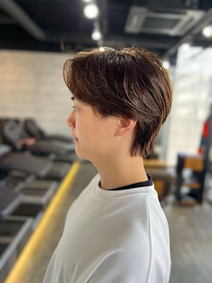 MEN'SHAIRアッシュブラックベリーショートダークアッシ