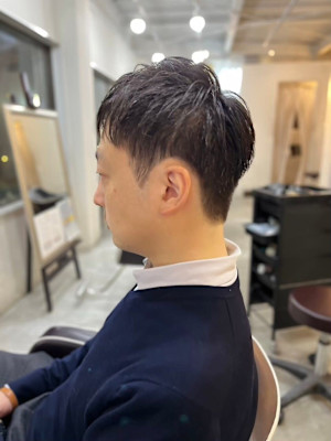 MEN'SHAIRアッシュブラックベリーショートダークアッシ