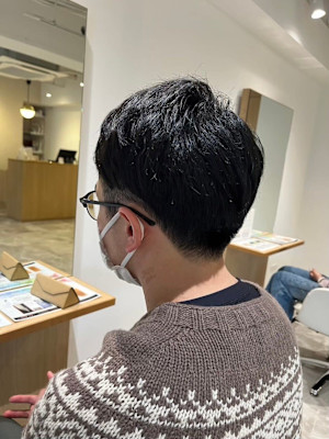 MEN'SHAIRアッシュブラックベリーショートダークアッシ