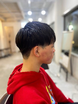 MEN'SHAIRアッシュブラックベリーショートダークアッシ