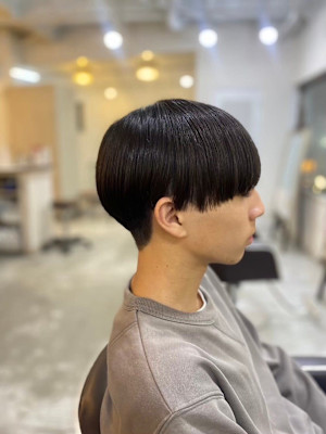 MEN'SHAIRアッシュブラックベリーショートダークアッシ