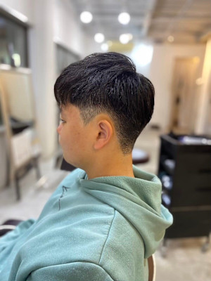 MEN'SHAIRアッシュブラックベリーショートダークアッシ