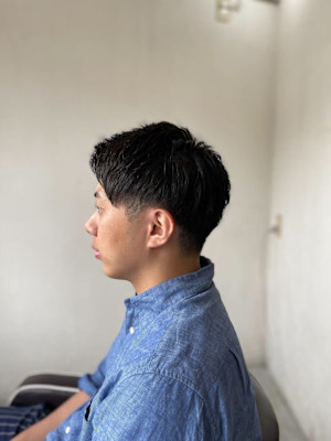 MEN'SHAIRアッシュブラックベリーショートダークアッシ