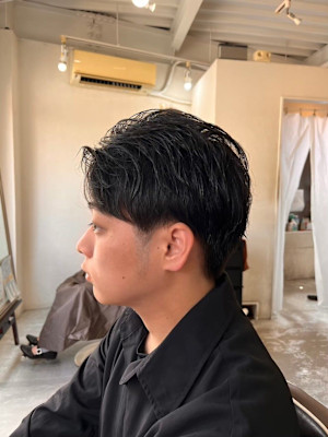 MEN'SHAIRアッシュブラックベリーショートダークアッシ