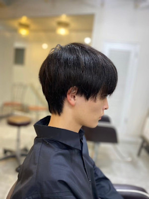 MEN'SHAIRアッシュブラックベリーショートダークアッシ