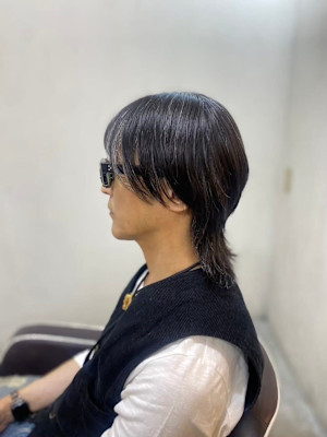 MEN’S HAIR ニュアンスパーマアッシュブラック