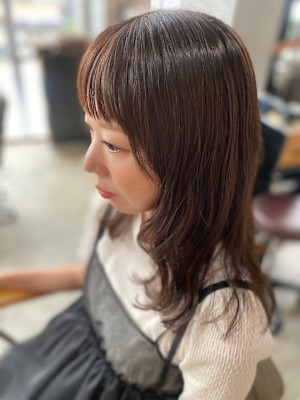 20代30代40代◎大人可愛い小顔に見せるヘアワンレンネビー