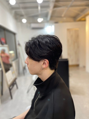 20代30代40代◎スーツ短髪刈り上げツーブロックセンターパ